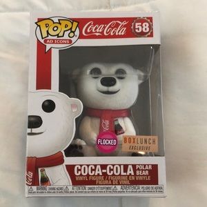 Coca-Cola Polar Bear Flocked Funko Pop